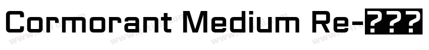 Cormorant Medium Re字体转换